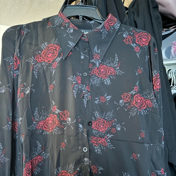 NWT Killstar Pandora shirt dress - Picture 2 of 5